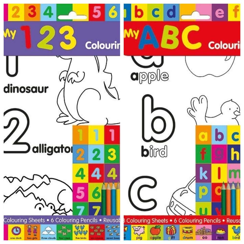 My ABC / My 123 Colouring Sets