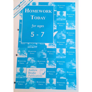 Homework Today  Ages 5-7