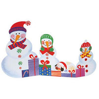 Snowmen Tri-fold Christmas Cards